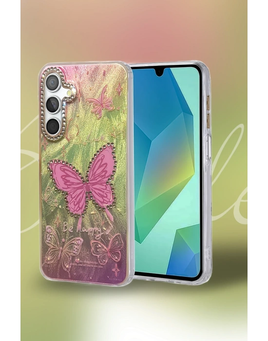 Newface Samsung Galaxy A15 4G Kılıf Blade Aynalı Desenli Kapak - Desen 5