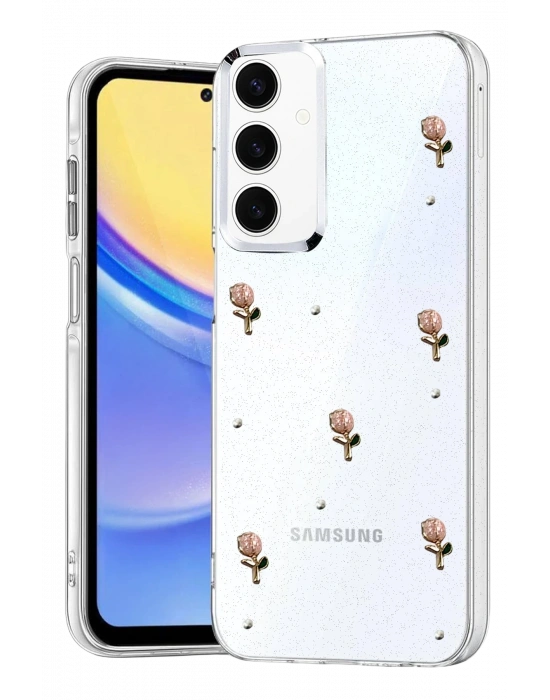 Newface Samsung Galaxy A16 5G Fiyonk Desenli Kapak - Desen 6