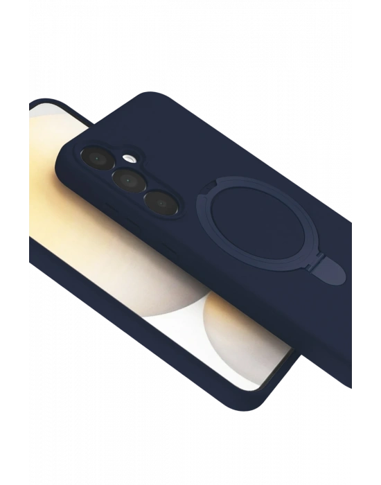 Newface Samsung Galaxy A16 5G Regal Magsafe Standlı Kapak - Lacivert