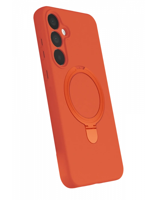 Newface Samsung Galaxy A16 5G Regal Magsafe Standlı Kapak - Turuncu