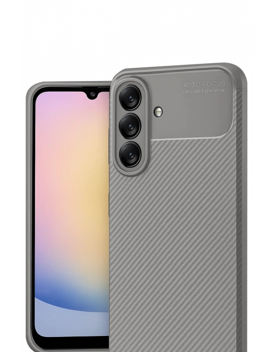 Newface Samsung Galaxy A17 5G Auto Focus Karbon Kapak - Gri