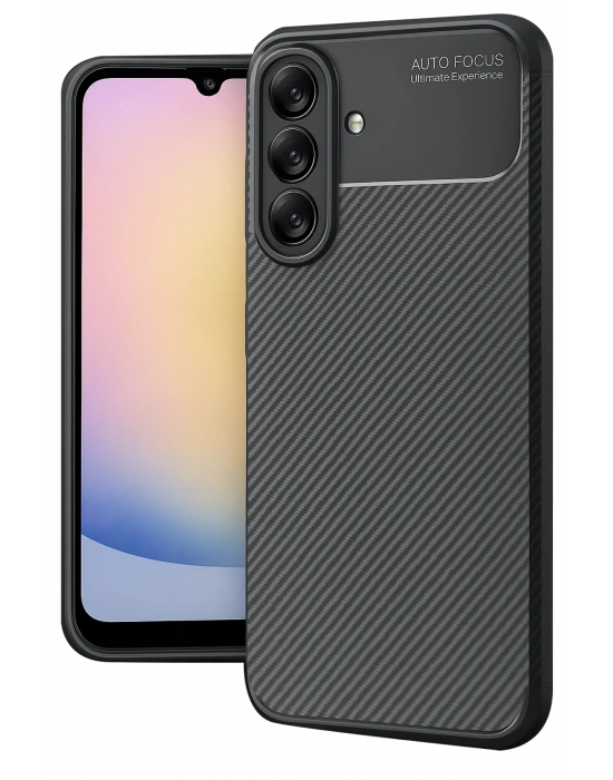 Newface Samsung Galaxy A17 5G Auto Focus Karbon Kapak - Siyah