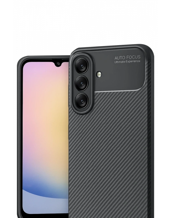 Newface Samsung Galaxy A17 5G Auto Focus Karbon Kapak - Siyah