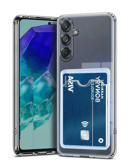 Newface Samsung Galaxy A17 5G Kart Şeffaf Silikon - Şeffaf