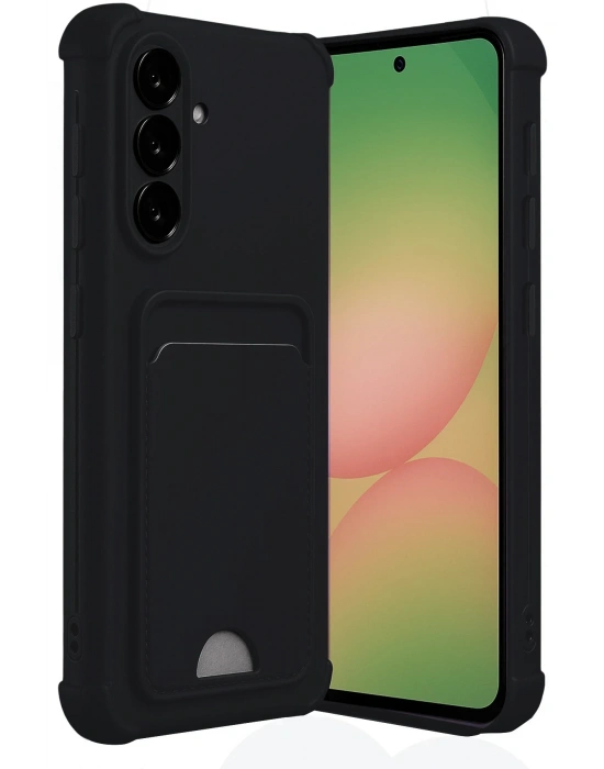 Newface Samsung Galaxy A17 5G Kelvin Kartvizitli Silikon - Siyah