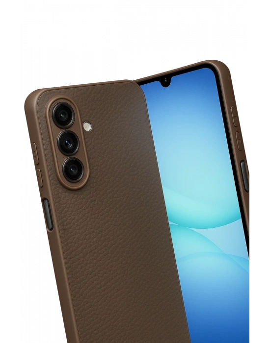 Newface Samsung Galaxy A17 5G Thermax Silikon Kılıf - Kahverengi