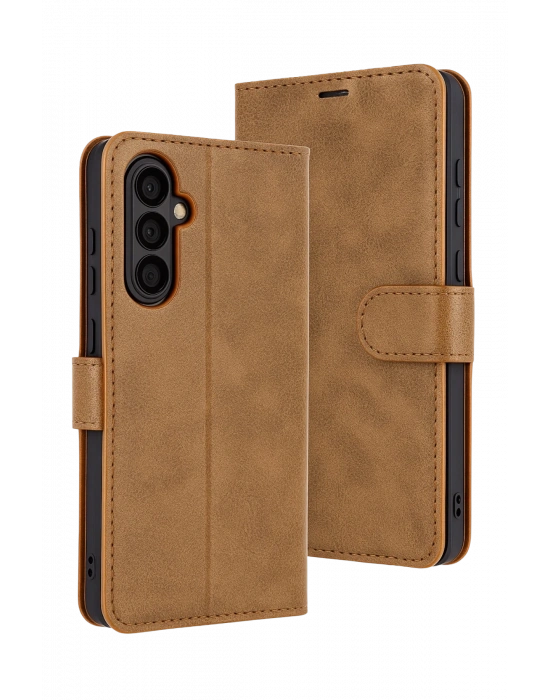 Newface Samsung Galaxy A17 5G Trend S Plus Kapaklı Kılıf - Taba