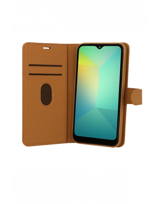 Newface Samsung Galaxy A17 5G Trend S Plus Kapaklı Kılıf - Taba