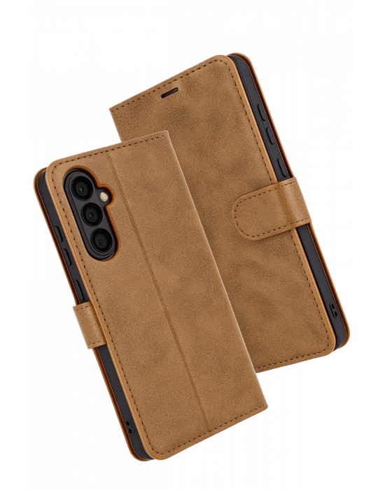 Newface Samsung Galaxy A17 5G Trend S Plus Kapaklı Kılıf - Taba