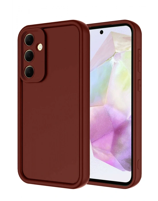 Newface Samsung Galaxy A17 5G Viera Silikon - Bordo