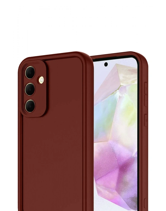 Newface Samsung Galaxy A17 5G Viera Silikon - Bordo