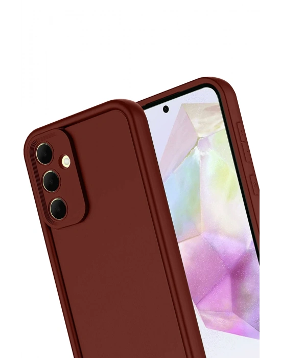 Newface Samsung Galaxy A17 5G Viera Silikon - Bordo