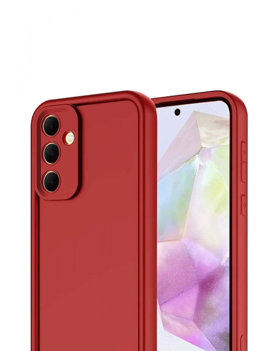 Newface Samsung Galaxy A17 5G Viera Silikon - Kırmızı