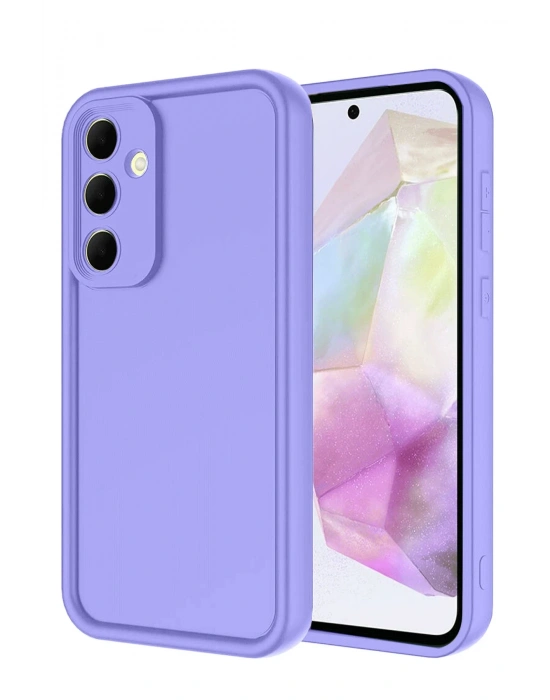 Newface Samsung Galaxy A17 5G Viera Silikon - Lila