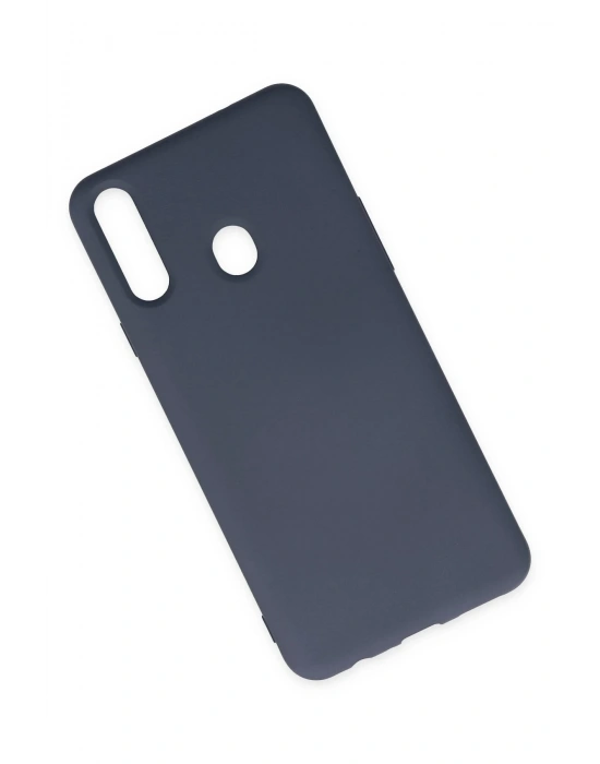 Newface Samsung Galaxy A20S Kılıf Nano içi Kadife Silikon - Gri