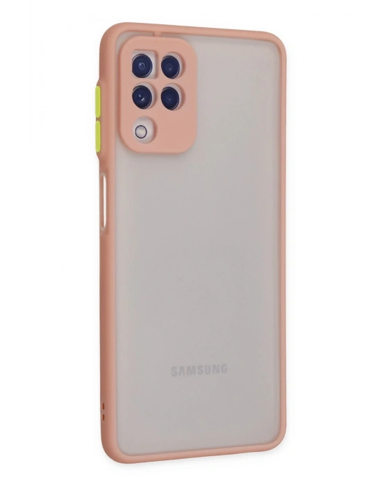 Newface Samsung Galaxy A22 Kılıf Montreal Silikon Kapak - Pembe