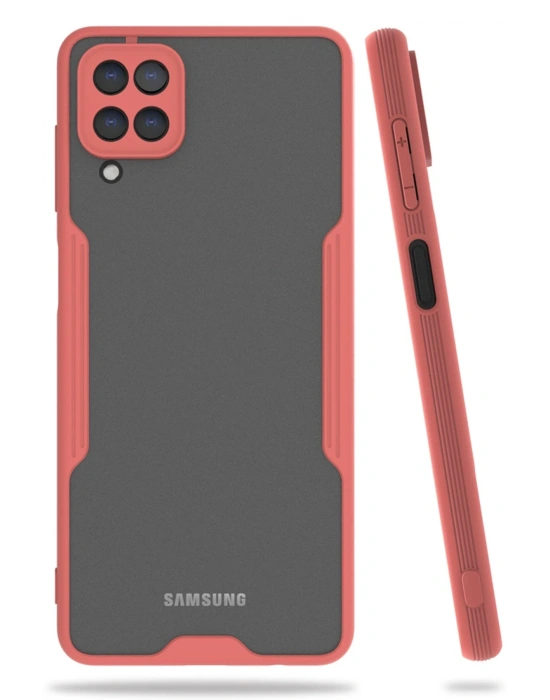 Newface Samsung Galaxy A22 Kılıf Platin Silikon - Pembe