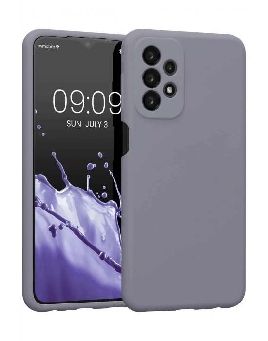 Newface Samsung Galaxy A23 4G Kılıf First Silikon - Gri