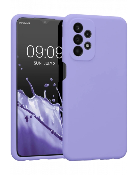 Newface Samsung Galaxy A23 4G Kılıf First Silikon - Lila