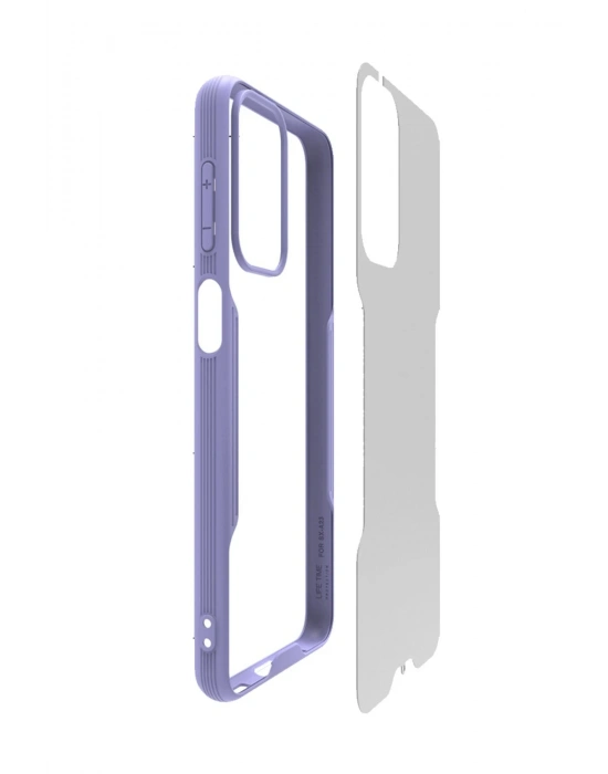 Newface Samsung Galaxy A23 4G Kılıf Platin Silikon - Kırmızı