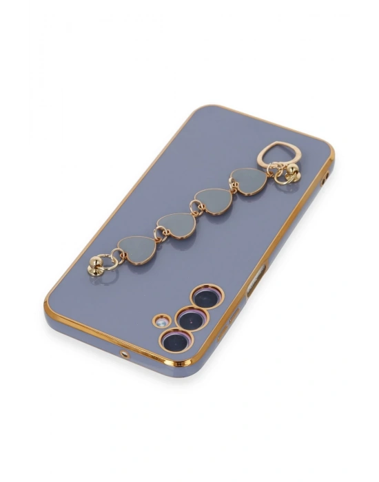 Newface Samsung Galaxy A24 4G Kılıf Esila Silikon - Gri