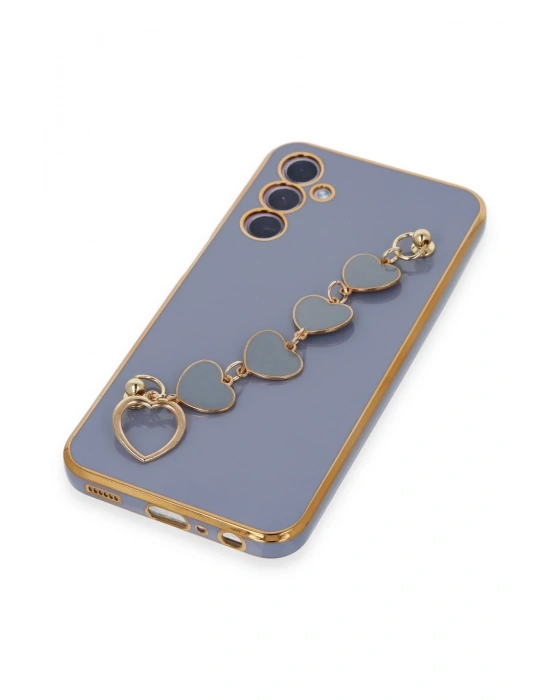 Newface Samsung Galaxy A24 4G Kılıf Esila Silikon - Gri