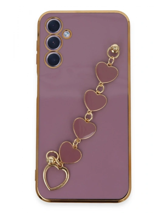 Newface Samsung Galaxy A24 4G Kılıf Esila Silikon - Mor