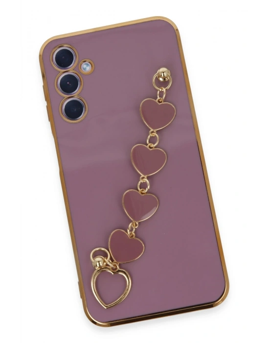 Newface Samsung Galaxy A24 4G Kılıf Esila Silikon - Mor