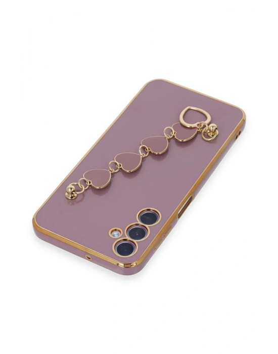 Newface Samsung Galaxy A24 4G Kılıf Esila Silikon - Mor