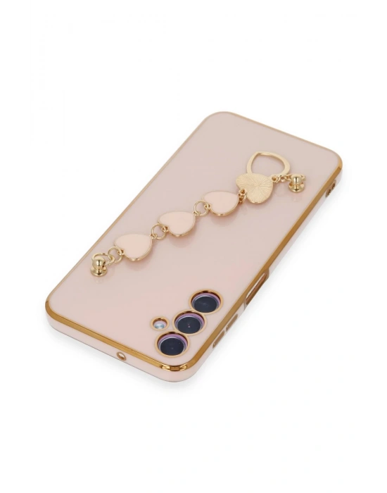 Newface Samsung Galaxy A24 4G Kılıf Esila Silikon - Pudra