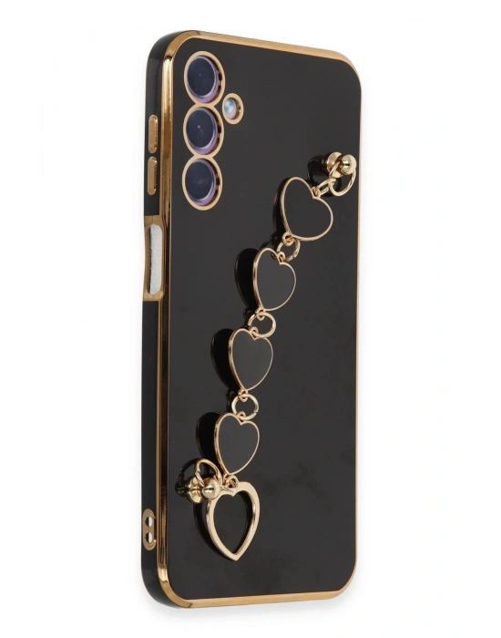 Newface Samsung Galaxy A24 4G Kılıf Esila Silikon - Siyah