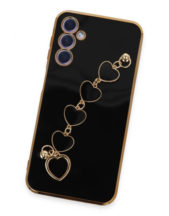 Newface Samsung Galaxy A24 4G Kılıf Esila Silikon - Siyah