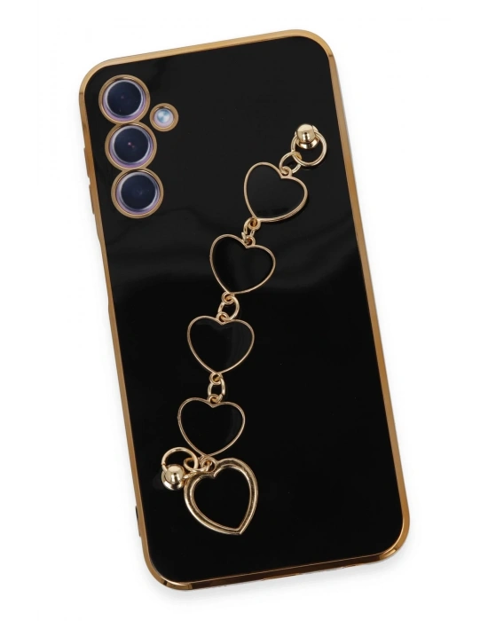 Newface Samsung Galaxy A24 4G Kılıf Esila Silikon - Siyah