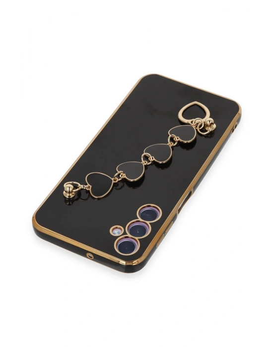 Newface Samsung Galaxy A24 4G Kılıf Esila Silikon - Siyah