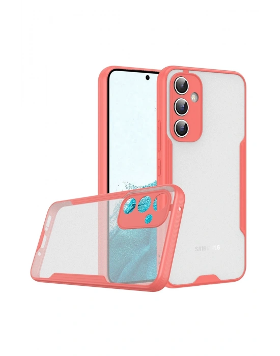 Newface Samsung Galaxy A24 4G Kılıf Platin Silikon - Pembe