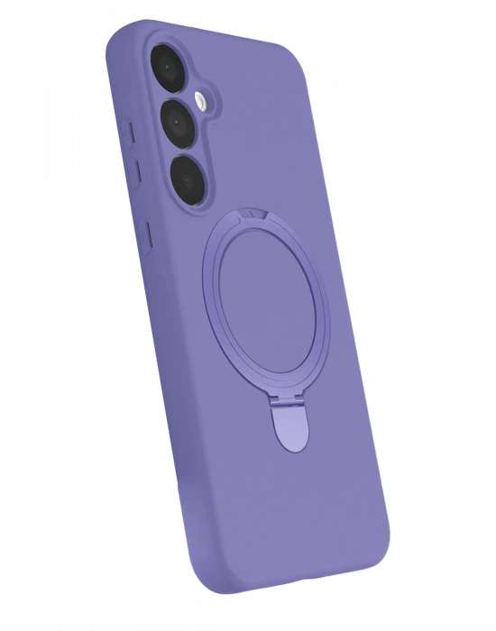Newface Samsung Galaxy A25 5G Regal Magsafe Standlı Kapak - Lila