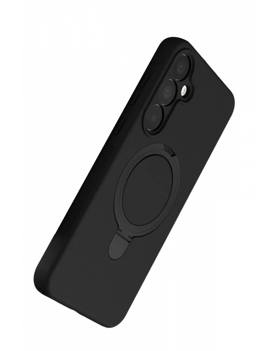 Newface Samsung Galaxy A25 5G Regal Magsafe Standlı Kapak - Siyah