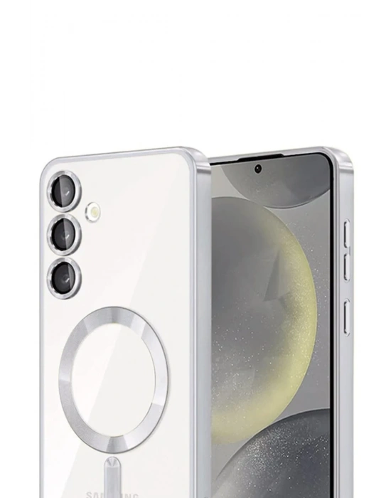 Newface Samsung Galaxy A26 Kross Magneticsafe Kapak - Gümüş