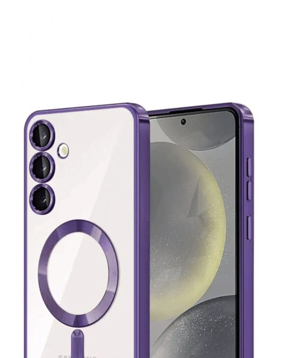 Newface Samsung Galaxy A26 Kross Magneticsafe Kapak - Mor