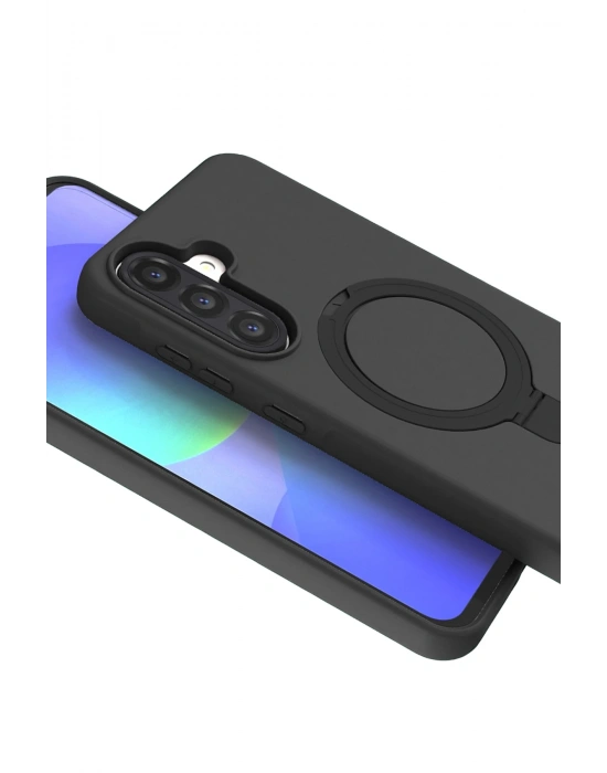 Newface Samsung Galaxy A26 Regal Magsafe Standlı Kapak - Siyah