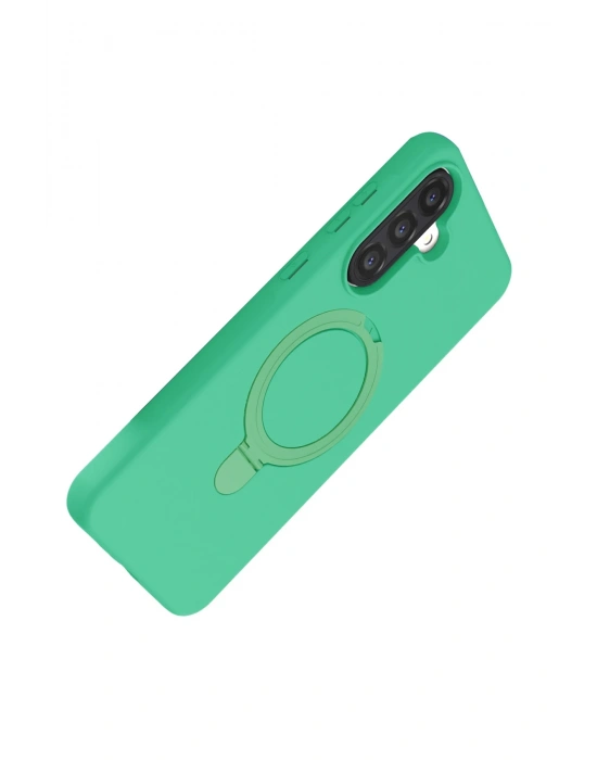 Newface Samsung Galaxy A26 Regal Magsafe Standlı Kapak - Yeşil