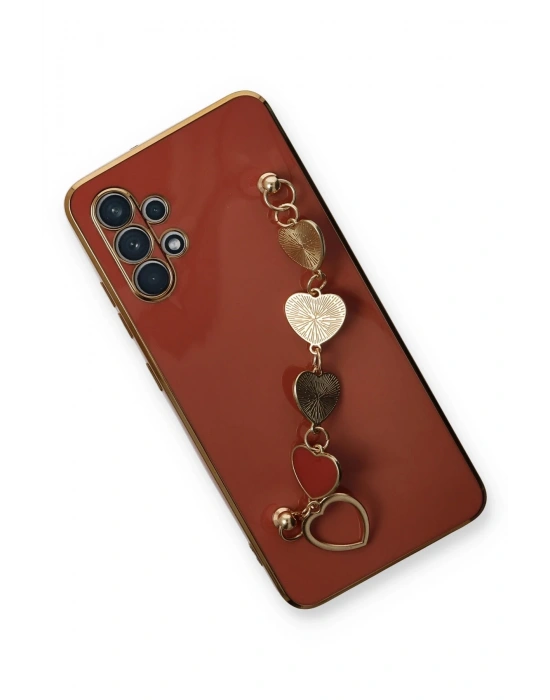 Newface Samsung Galaxy A32 Kılıf Esila Silikon - Kırmızı