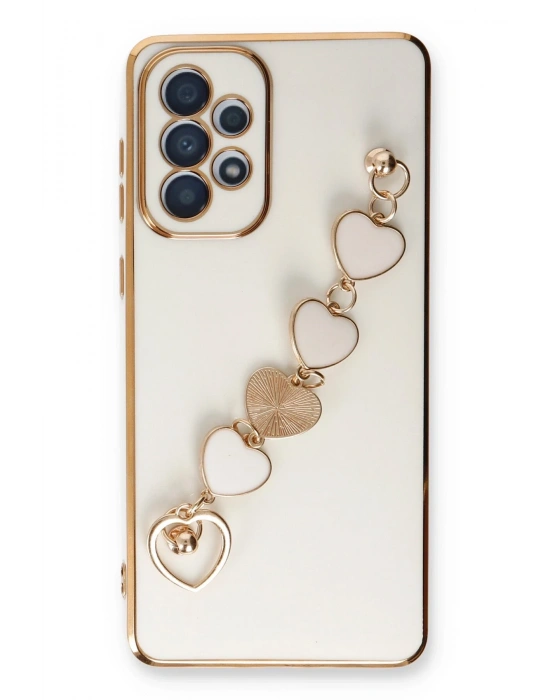 Newface Samsung Galaxy A33 5G Kılıf Esila Silikon - Beyaz