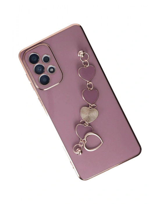 Newface Samsung Galaxy A33 5G Kılıf Esila Silikon - Mor