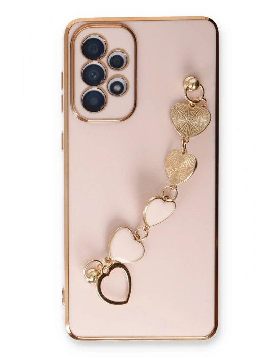 Newface Samsung Galaxy A33 5G Kılıf Esila Silikon - Pudra