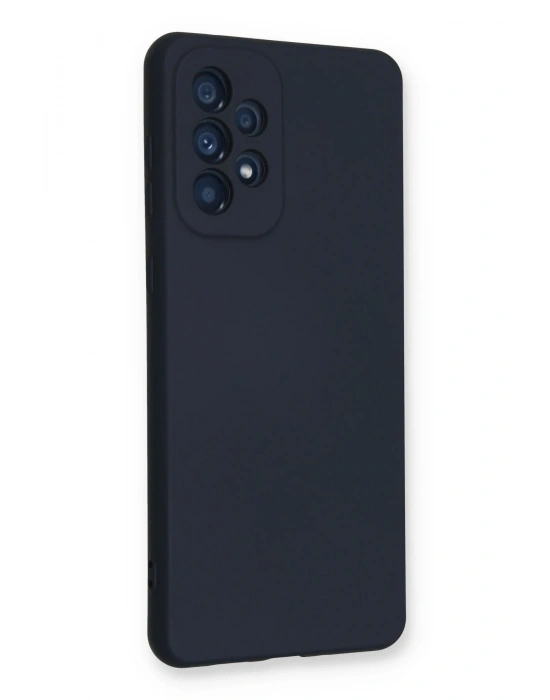Newface Samsung Galaxy A33 5G Kılıf Nano içi Kadife Silikon - Lacivert