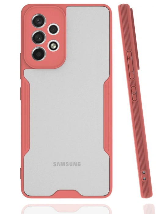 Newface Samsung Galaxy A33 5G Kılıf Platin Silikon - Pembe