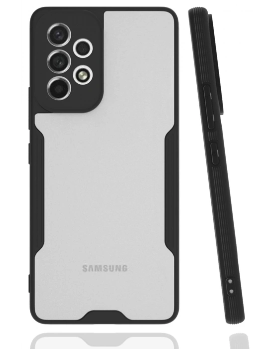 Newface Samsung Galaxy A33 5G Kılıf Platin Silikon - Siyah