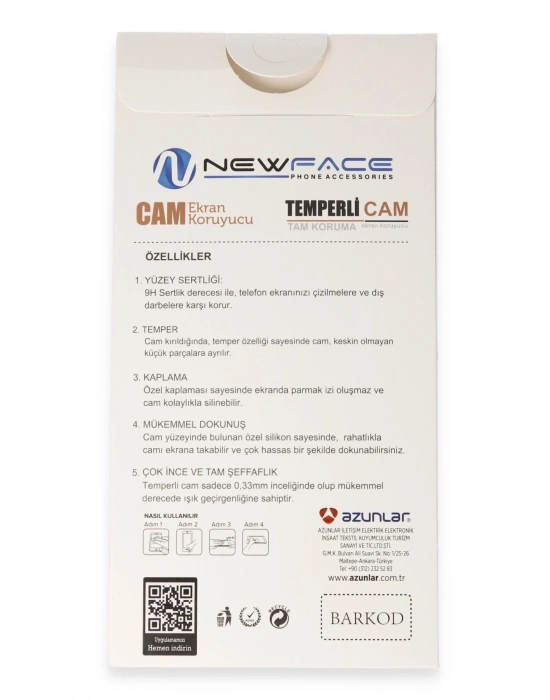 Newface Samsung Galaxy A34 5G 3D Antistatik Hayalet Cam Ekran Koruyucu