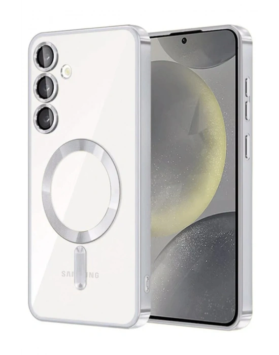 Newface Samsung Galaxy A35 5G Kross Magneticsafe Kapak - Gümüş